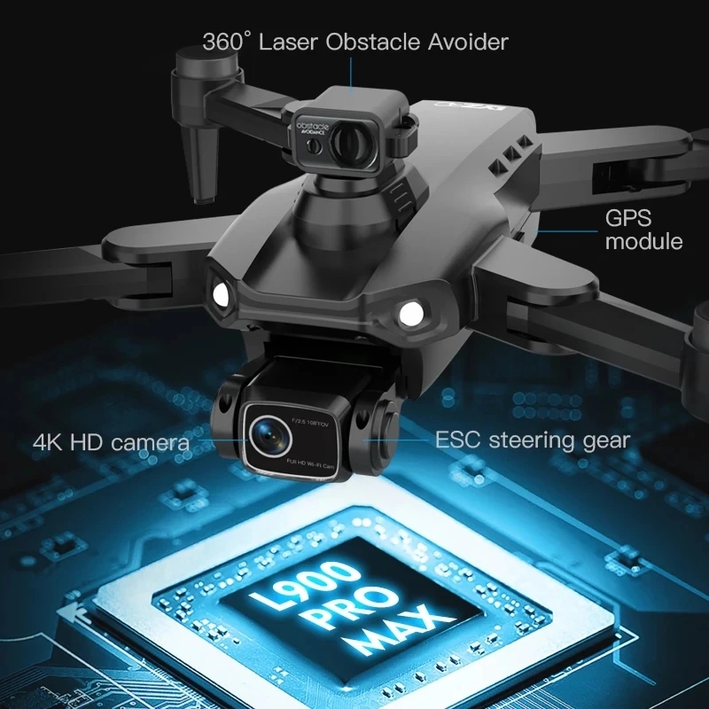 L900 Pro MAX GPS Drone 4K Prof - Rc Helicopter Electric ulasan dan harga