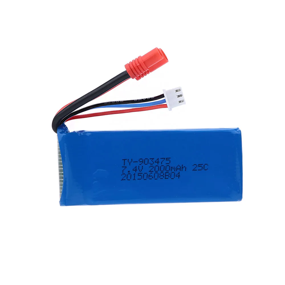 7.4V 2000mAh Battery  (Round C - Rc Helicopter Coaxial ulasan dan harga