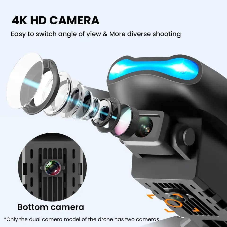 New Mini drone E99 4K WIFI HD  - Rc Helicopter Gas ulasan dan harga