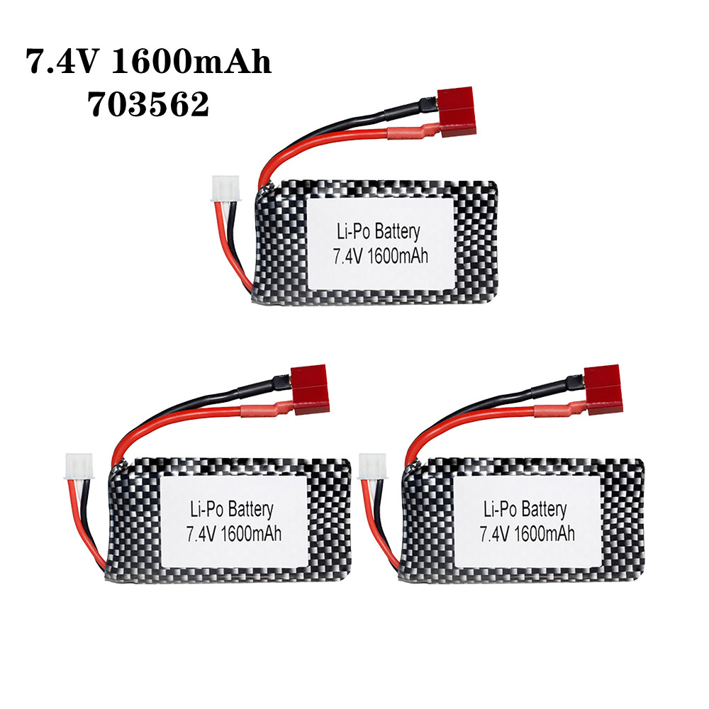 1/2/3pcs/Lot 7.4v 1600mah 7035 - Rc Helicopter Parts ulasan dan harga